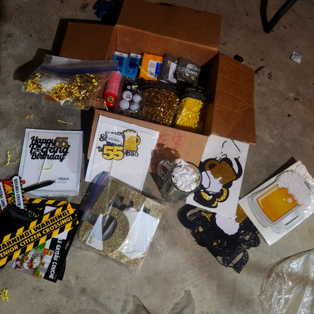 55 birthday supplies